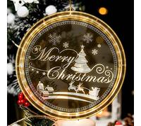 Cettkowns Christmas Windows Decorations Hanging Led 3D Lights Backdrop String Lights Battery Operated for Outdoor Indoor Windows Pathway Patio Bedroom Party Holiday Wall Warm White