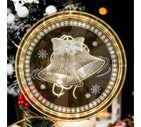 Cettkowns Christmas Windows Decorations Hanging Led 3D Lights Backdrop String Lights Battery Operated for Outdoor Indoor Windows Pathway Patio Bedroom Party Holiday Wall Warm White
