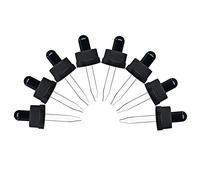 Cettkowns Glass Eye Droppers with Pressure Rotating Child Safety Cover Perfect for Essential Oils, Set of 8, Compatible with doTERRA and Young Living 5ml Bottles