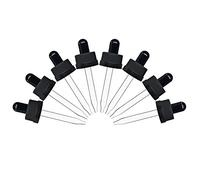 Cettkowns Glass Eye Droppers with Pressure Rotating Child Safety Cover Perfect for Essential Oils, Set of 8, Compatible with doTERRA and Young Living 15ml Bottles