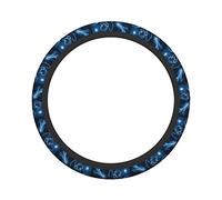 Ceudet Adventure Magic Ship Sea Dragon Elasticity Steering Wheel Cover Microfiber Soft-Touch Steering Wheel Covers Steering Wheel Protector for Women and Men (15 inch)