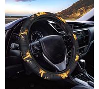 Ceudet Adventure Magic Ship Sea Dragon Elasticity Steering Wheel Cover Microfiber Soft-Touch Steering Wheel Covers Steering Wheel Protector for Women and Men (15 inch)