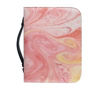 Ceudet Bible Box Pink Quicksand Bible Carrying Case for Women Kids Personalized Bible Covers Bible Carrying Case Church Bag Bible Cover for Women Men Bible Study Case Bible Purse-M