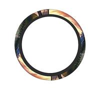 Ceudet Big Fish Steering Wheel Cover Non Slip Breathable Car Steering Wheel Protector Universal 15 Inch for Women Men