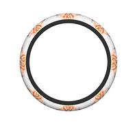 Ceudet Bird Pink Flamingo Animal Art Abstract Vintage Elasticity Steering Wheel Cover Microfiber Soft-Touch Steering Wheel Covers Steering Wheel Protector for Women and Men (15 inch)