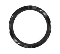 Ceudet Black Mystery Heart Stone 15in Thickened Steering Wheel Cover, Non-Slip Wear-Resistant Elastic, Suitable for Cars SUV Trucks