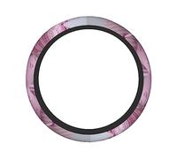 Ceudet Car Steering Wheel Cover Universal 15 inch Lovely Hearts Print Elastic Steering Wheel Covers Anti-Slip Steering Wheel Protector Car Interior Accessories for Most Cars