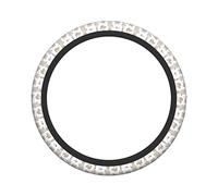 Ceudet Cartoon Cute Mr. Panda Elasticity Steering Wheel Cover Microfiber Soft-Touch Steering Wheel Covers Steering Wheel Protector for Women and Men (15 inch)