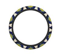 Ceudet Cartoon Heart Sun Stretch Steering Wheel Cover Anti-Skid Soft Comfortable Easy to Install Constant TemperatureDiameter 15 in Width 1.6 in