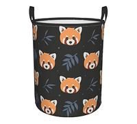 Ceudet Cartoon Red Panda Collapsible Laundry Basket with Handle Waterproof Fabric Hamper Laundry Storage Baskets Organizer Large Bins for Dirty Clothes,toys,Bathroom