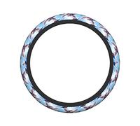 Ceudet Cartoon Sea Turtle Elasticity Steering Wheel Cover Microfiber Soft-Touch Steering Wheel Covers Steering Wheel Protector for Women and Men (15 inch)