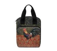 Ceudet Chicken Floral Print Bible Cover Bible Case for Women Bible Case Bible Covers, Tote Bible Bag, Bible Carrying Case for Men with Zipper Pocket
