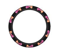 Ceudet Crazy Chicken Lady Steering Wheel Cover Universal 15 in Car Accessories for Men Women,Steering Wheel Protector ComfortableCase for SUV Sedan Decor
