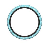 Ceudet Cute Cartoon Goose Elasticity Steering Wheel Cover Microfiber Soft-Touch Steering Wheel Covers Steering Wheel Protector for Women and Men (15 inch)