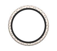 Ceudet Cute Cartoon Panda Elasticity Steering Wheel Cover Microfiber Soft-Touch Steering Wheel Covers Steering Wheel Protector for Women and Men (15 inch)