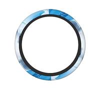 Ceudet Cute Penguins Baby Taking Pictures Steering Wheel Cover Non Slip Breathable Car Steering Wheel Protector Universal 15 Inch for Women Men
