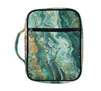 Ceudet Dark Green Marble Bible Cover Bible Carrying Case for Women with Printing Waterproof Bible Bag Bible Case Bible Bag Study Bible Case Covers for Bible Bible Boooks Covers for Kids