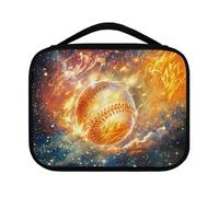 Ceudet Fire Baseball Bible Covers for Women with Pockets, GalaxyBible Tote Bag Lightweight Bible Case Durable Multi-Purpose Bible Bag Church Bible Study Supplies Organizer