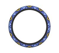 Ceudet Flower Heart Bee Stretch Steering Wheel Cover Anti-Skid Soft Comfortable Easy to Install Constant TemperatureDiameter 15 in Width 1.6 in