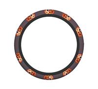 Ceudet Gentleman-Like Dog Stretch Steering Wheel Cover Anti-Skid Soft Comfortable Easy to Install Constant TemperatureDiameter 15 in Width 1.6 in