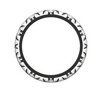 Ceudet Goat with Glasses Steering Wheel Cover Universal 15 in Car Accessories for Men Women,Steering Wheel Protector ComfortableCase for SUV Sedan Decor