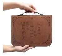 Ceudet Gothic Skeleton Print Halloween Bible Case for Women Bible Cover Tote Bag with Top Handle Bible Carrying Case for Church Large Zippered Book Bible Protector