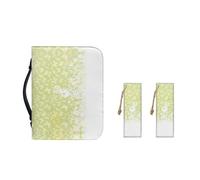 Ceudet Green Bunny Paper Cutting Leather Bible Covers for Women Teens Girls Lightweight and Portable Bible Tote Bag with Bookmark Bible Study Supplies with Pens Slots XL