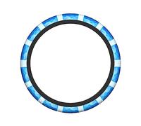 Ceudet Hill House Elasticity Steering Wheel Cover Microfiber Soft-Touch Steering Wheel Covers Steering Wheel Protector for Women and Men (15 inch)