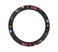 Ceudet Jungle of Love 15in Thickened Steering Wheel Cover, Non-Slip Wear-Resistant Elastic, Suitable for Cars SUV Trucks