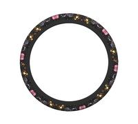 Ceudet Jungle of Love Stretch Steering Wheel Cover Anti-Skid Soft Comfortable Easy to Install Constant TemperatureDiameter 15 in Width 1.6 in