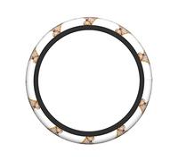 Ceudet Lion are Sitting on The Clouds Elasticity Steering Wheel Cover Microfiber Soft-Touch Steering Wheel Covers Steering Wheel Protector for Women and Men (15 inch)