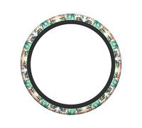Ceudet Lovely Succulent Plants Stretch Steering Wheel Cover Anti-Skid Soft Comfortable Easy to Install Constant TemperatureDiameter 15 in Width 1.6 in