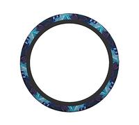 Ceudet Magic Adventure Ship Sea Dragon Elasticity Steering Wheel Cover Microfiber Soft-Touch Steering Wheel Covers Steering Wheel Protector for Women and Men (15 inch)