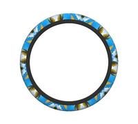 Ceudet Maldives Holidays Stretch Steering Wheel Cover Anti-Skid Soft Comfortable Easy to Install Constant TemperatureDiameter 15 in Width 1.6 in