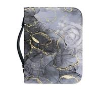 Ceudet Marble Bible Covers Case for Women Girl Bible Holder Case Large Bible Covers for Man Bible Protector with Zipper and Handle for Study Bible