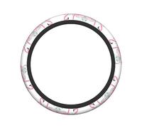 Ceudet Pink Flamingo Stretch Steering Wheel Cover Anti-Skid Soft Comfortable Easy to Install Constant TemperatureDiameter 15 in Width 1.6 in