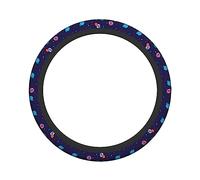 Ceudet Planets Planet Outer Space Elasticity Steering Wheel Cover Microfiber Soft-Touch Steering Wheel Covers Steering Wheel Protector for Women and Men (15 inch)