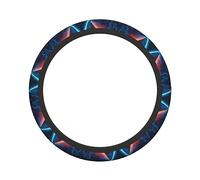 Ceudet Science Fiction Future Stretch Steering Wheel Cover Anti-Skid Soft Comfortable Easy to Install Constant TemperatureDiameter 15 in Width 1.6 in