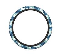 Ceudet Sea Turtle 1.webp Elasticity Steering Wheel Cover Microfiber Soft-Touch Steering Wheel Covers Steering Wheel Protector for Women and Men (15 inch)