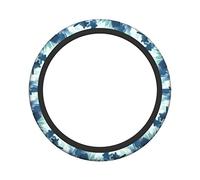 Ceudet Sea Turtle Elasticity Steering Wheel Cover Microfiber Soft-Touch Steering Wheel Covers Steering Wheel Protector for Women and Men (15 inch)