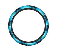 Ceudet Sea Turtle Elasticity Steering Wheel Cover Microfiber Soft-Touch Steering Wheel Covers Steering Wheel Protector for Women and Men (15 inch)