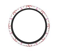 Ceudet The Budding and Turning Flower 15in Thickened Steering Wheel Cover, Non-Slip Wear-Resistant Elastic, Suitable for Cars SUV Trucks