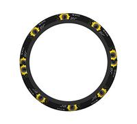 Ceudet You are My Sunshine Sunflower Elasticity Steering Wheel Cover Microfiber Soft-Touch Steering Wheel Covers Steering Wheel Protector for Women and Men (15 inch)