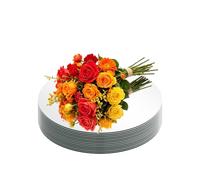 CEUQIESO Pack of 10 Round Mirror Centre Pieces for Table Decorations, 12 Inch Acrylic Circle Mirror Tray Candle Plate Centre Piece for Wedding Party Table Decorations Wall Decoration