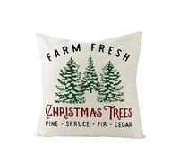 CEVAN Linen Jumbo Couch Pillow Covers Outdoor Cushion Cover Pillow Cover Zipper King Cushion Covers Zip Christmas Throw Pillow Covers Sofa Decor 50x50cm