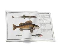 CEVAN Linen Placemat Pet Long Table Fish, Anti Slip Scandinavian Design for Farmhouse Setting, 32x42cm