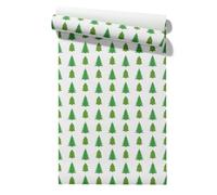 CEVAN Peel and Stick Wallpaper Japanese Coverings Panel Self Adhesive Christmas Tree Kitchen Cupboard Roll Green Furniture Protection Waterproof Wallpaper 45x200cm