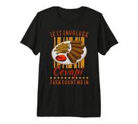 Cevapi Cuisine Frill Kitchen National Bosnian Serbian Food Premium T-Shirt