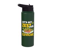 Ceviche Peruano Peruvian Meal Ceviche Stainless Steel Insulated Water Bottle