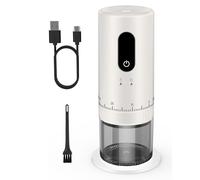 CEVING First Grind-While-Charging Rechargeable Coffee Grinder, 1.7X Faster Grinding with 38 External Adjustable Settings, Conical Ceramic Burrs & 2000mAh Battery, Portable for Travel, Camping, etc.